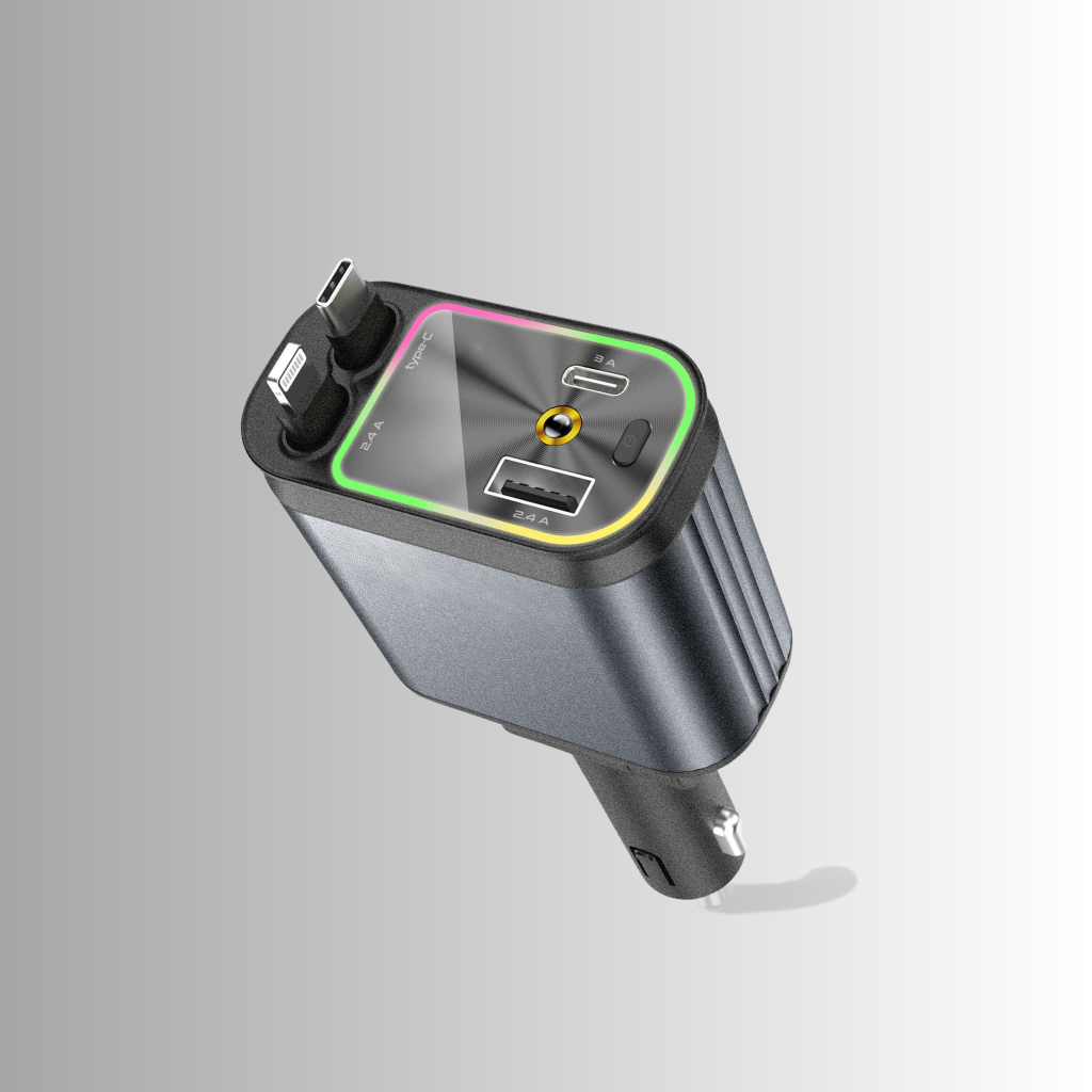 Projeksiyonlu 66W Hızlı Araç Şarj Cihazı